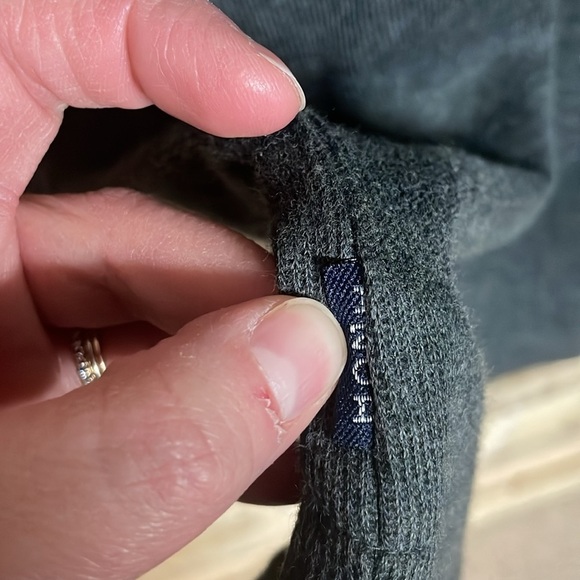 IZOD size XXL gray mock neck long sleeve shirt with quarter zip - Picture 8 of 9